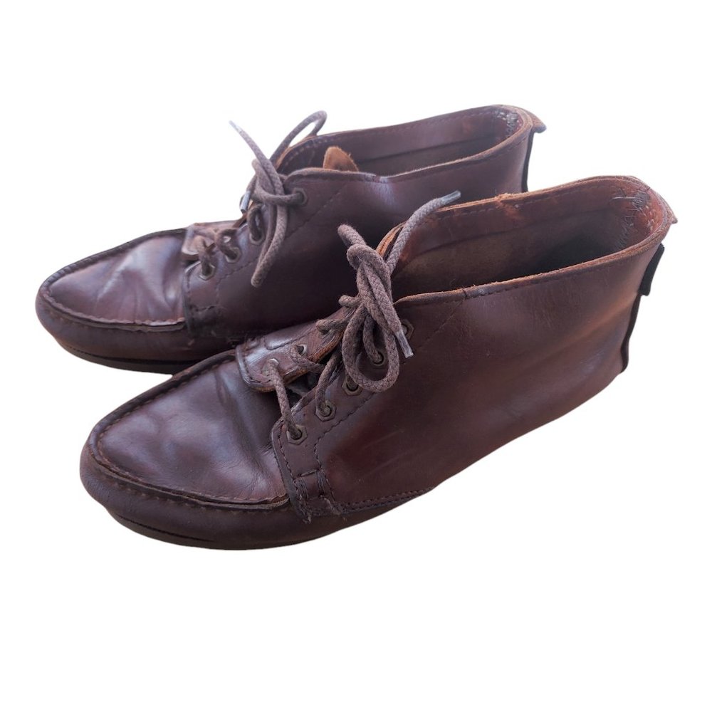 VTG EASTLAND Women's Dark Brown Chukka Ankle Boots Size 10 Medium Made In USA